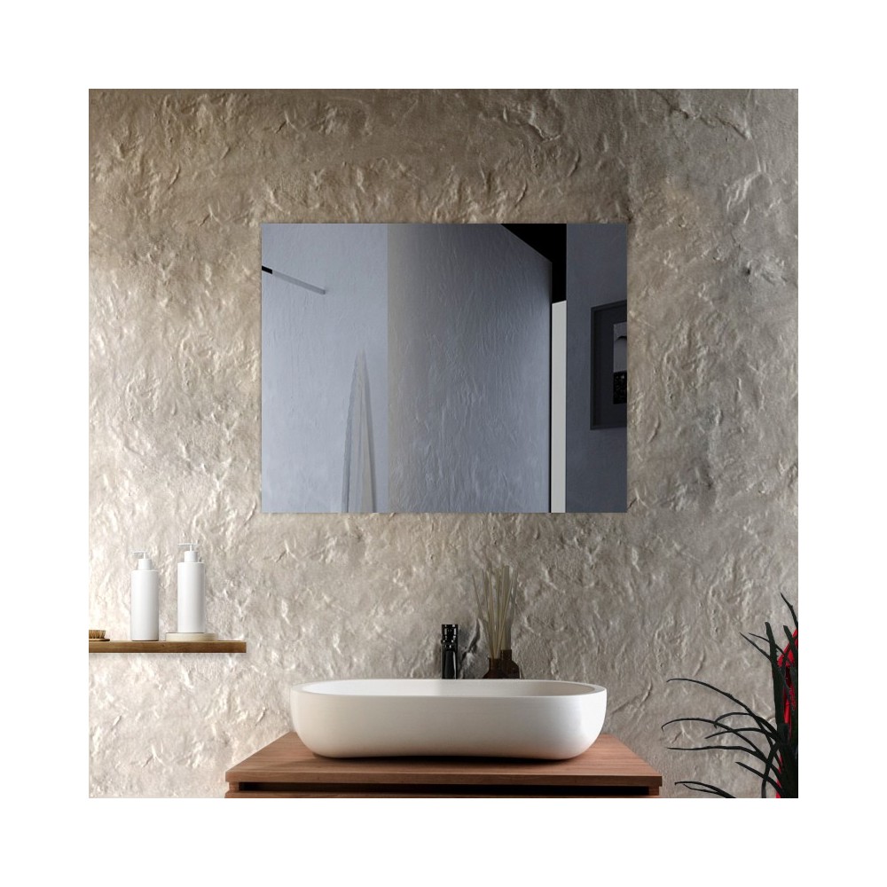 Bill - Miroir de salle de bain rectangulaire réversible 91x92cm