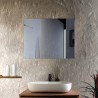 Bill - Miroir de salle de bain rectangulaire réversible 91x92cm, non lumineux
