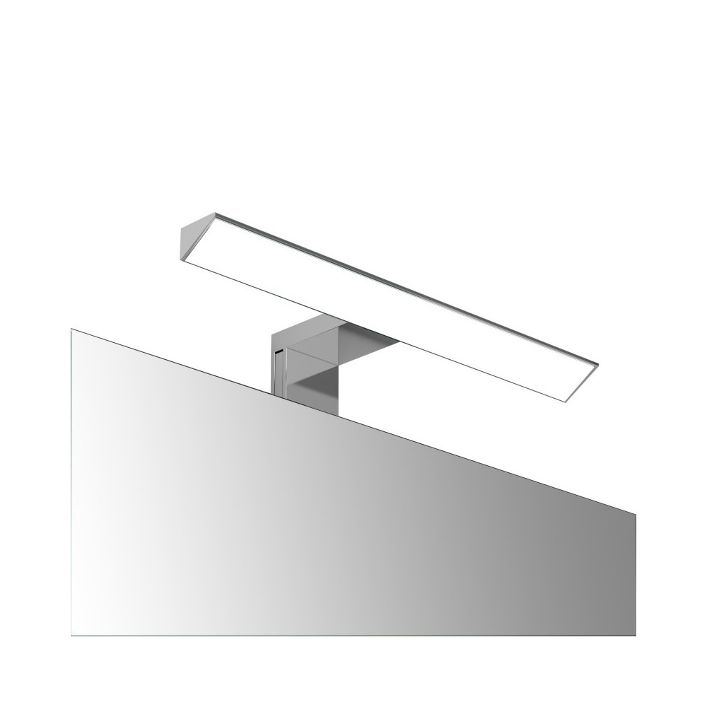 Miroir de salle de bain rectangulaire réversible Slide avec lampe led
