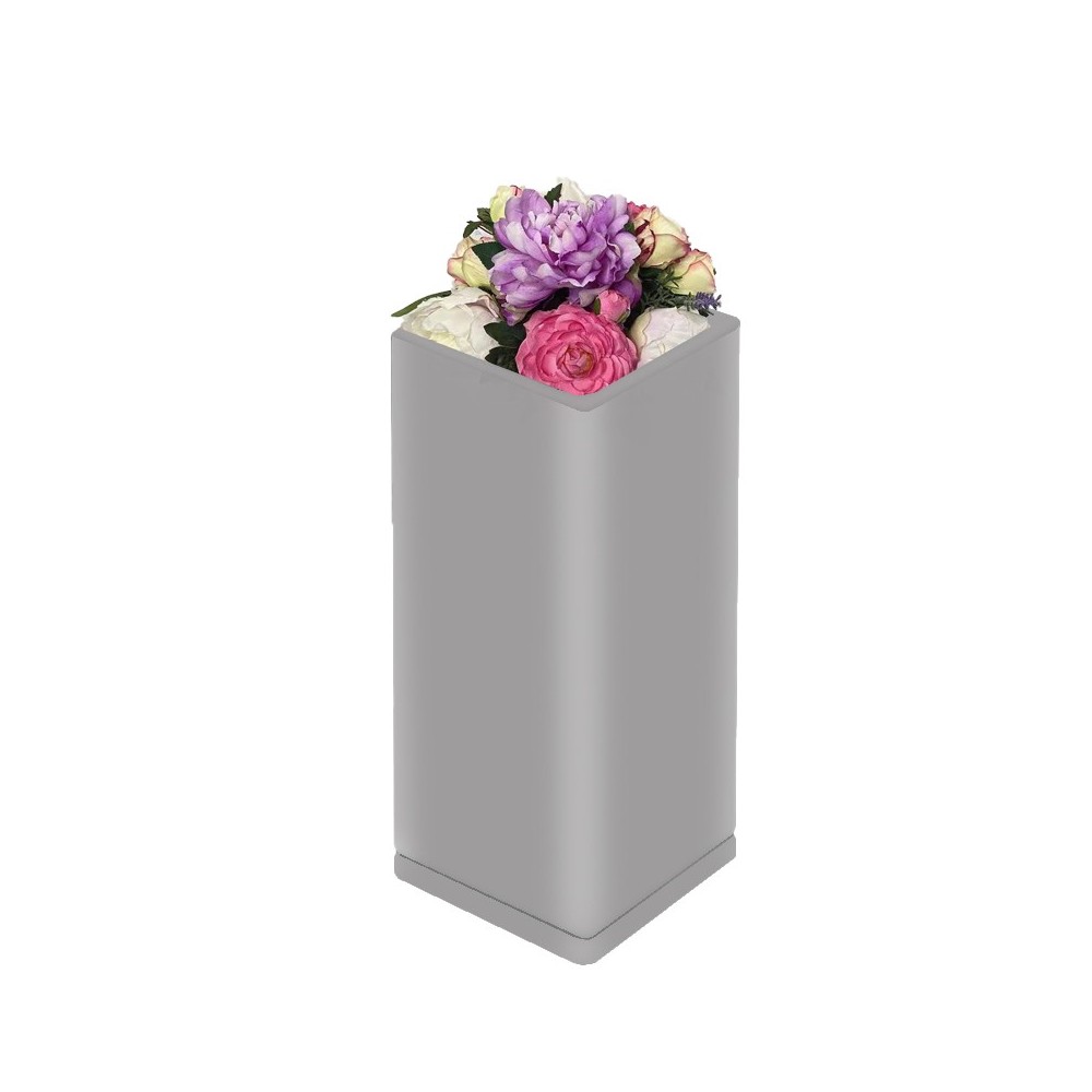 Vase conteneur (céramique grise glace)