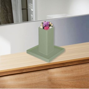 plateau de rangement avec vase conteneur