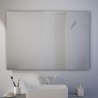 Miley - Miroir de salle de bain avec cadre rectangulaire réversible
