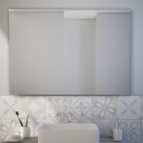Strong - Miroir de salle de bain anti-accidents avec film de sécurité Made in Italy