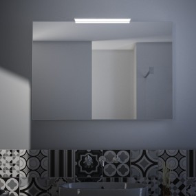 Star Feel - Miroir de salle de bain avec interrupteur tactile, Made in Italy