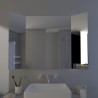 Eve - Specchio 3 ante con punti luce led per bagno Made in Italy