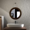 Guru - Miroir de salle de bain diamètre 60cm avec cadre