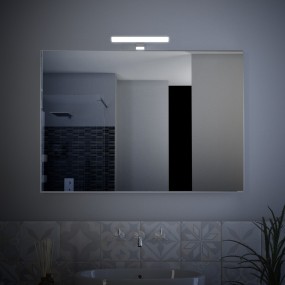Slide - Specchio per bagno con luce integrata lampada led Made in Italy