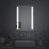 Miroir de salle de bain rectangulaire Pier, rétroéclairé par LED IP44