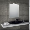 Innovo - Miroir de salle de bain réversible bord poli 60x80cm avec cadre périmétrique et lampe led