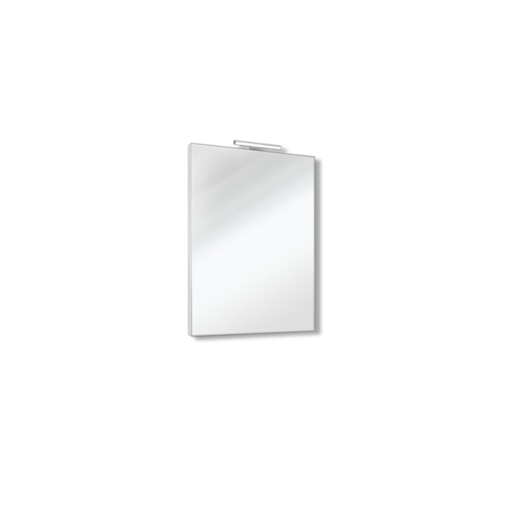 Innovo - Miroir de salle de bain réversible rectangulaire avec cadre périmétrique et lampe à led