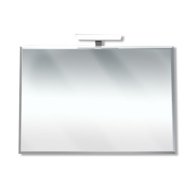 Lucky - Miroir rectangulaire biseauté réversible avec lampe LED IP44