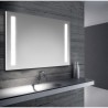 Miroir de salle bain Jappo 100x70cm rétro-éclairé et film de sécurité