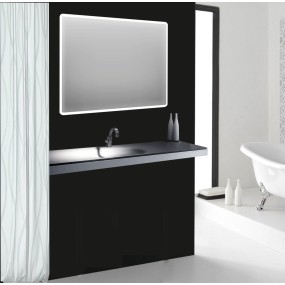 Specchio con cornice retroilluminata per bagno Made in Italy