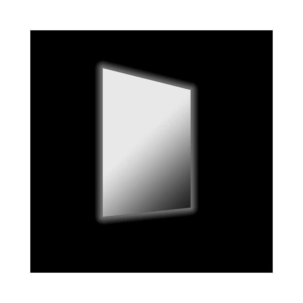 Ilena - Specchio da bagno rettangolare reversibile