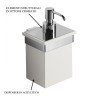 Accessori bagno-Dispenser dosasapone Acryltech ottone cromo Made Italy