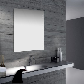 Woolly - Miroir de salle de bain avec lumière intégrée Made in Italy