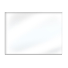Miley - Specchio da parete rettangolare reversibile (110x80cm) Made in Italy