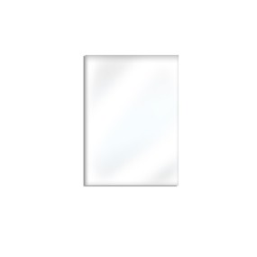 Miley - Specchio da parete rettangolare reversibile (90x70cm) Made in Italy