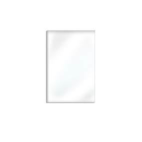 Miley - Specchio da parete rettangolare reversibile (90x80cm) Made in Italy