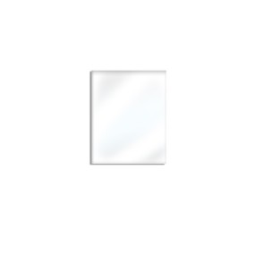 Miley - Specchio da parete rettangolare reversibile (70x60cm) Made in Italy