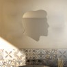 Renzo - Miroir de salle de bain profil masculin 60x60