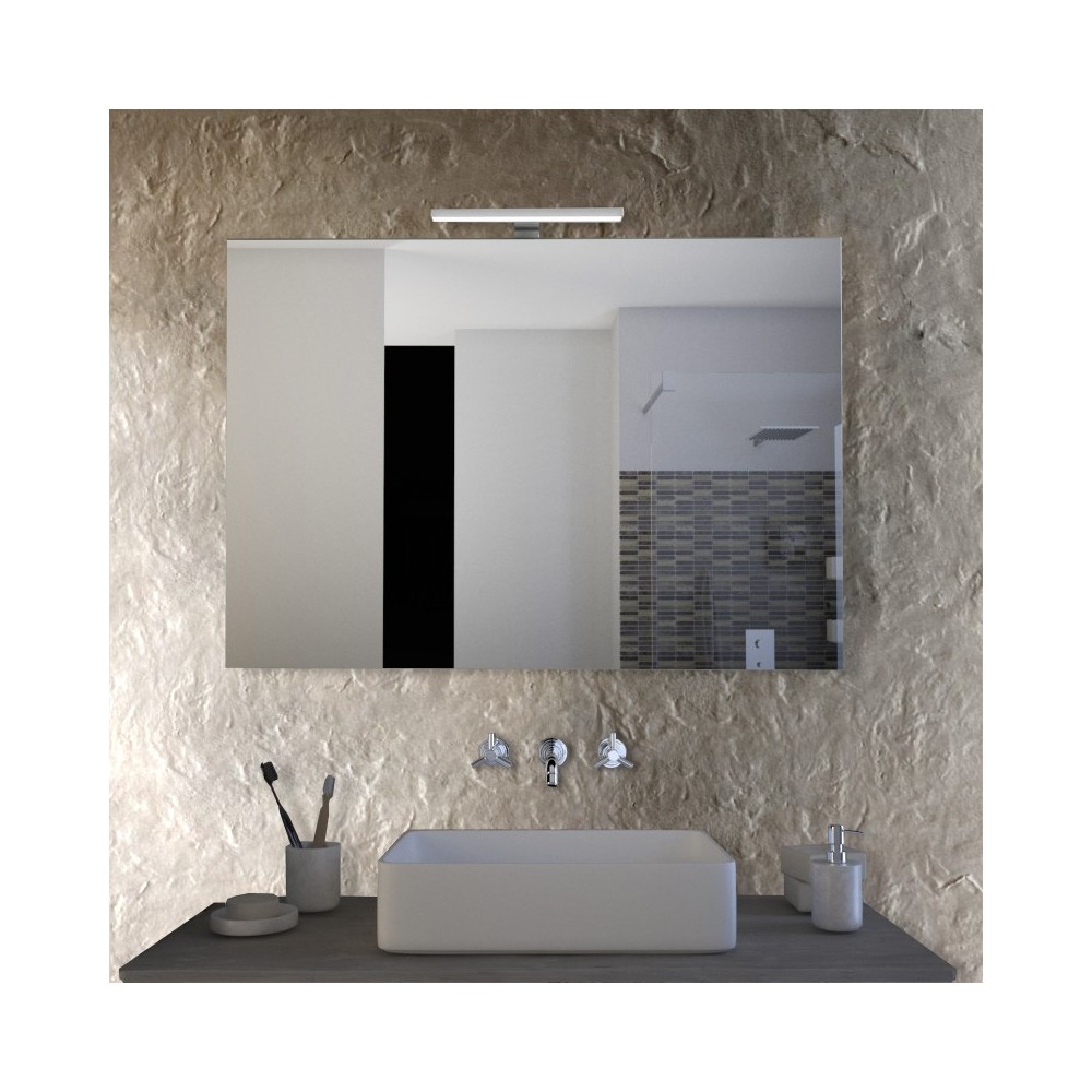 Feder - Miroir de salle de bain avec lumière LED Made in Italy