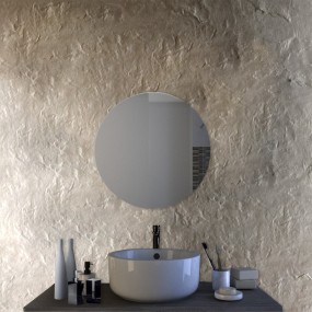Luna - Miroir de salle de bain rond bord