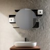 Drawer - Miroir de salle de bain contenant étagères, étagères, caisson