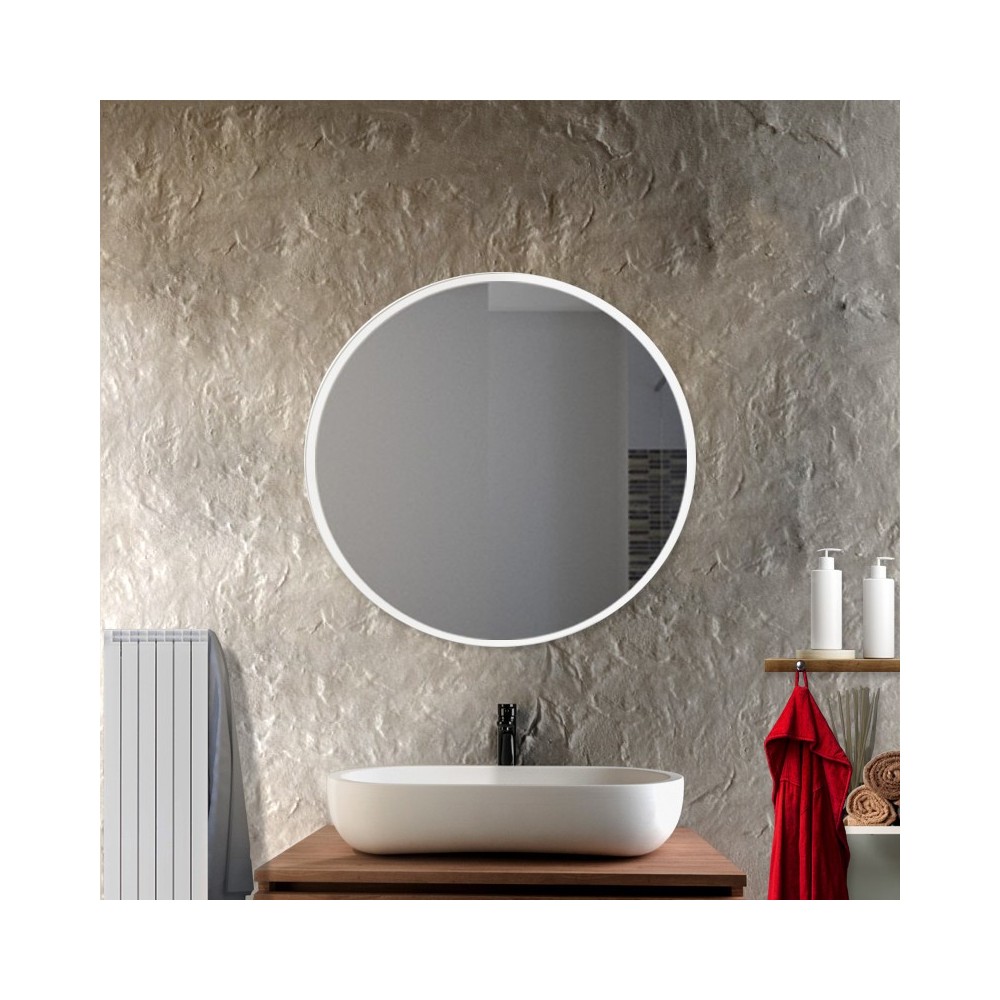 Krug - Miroir de salle de bain rond bord poli