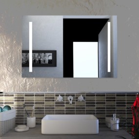Jappo - Miroir de salle de bain anti-accidents rétroéclairé