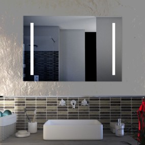 Sibilla - Miroir de salle de bain avec bandes rétroéclairées