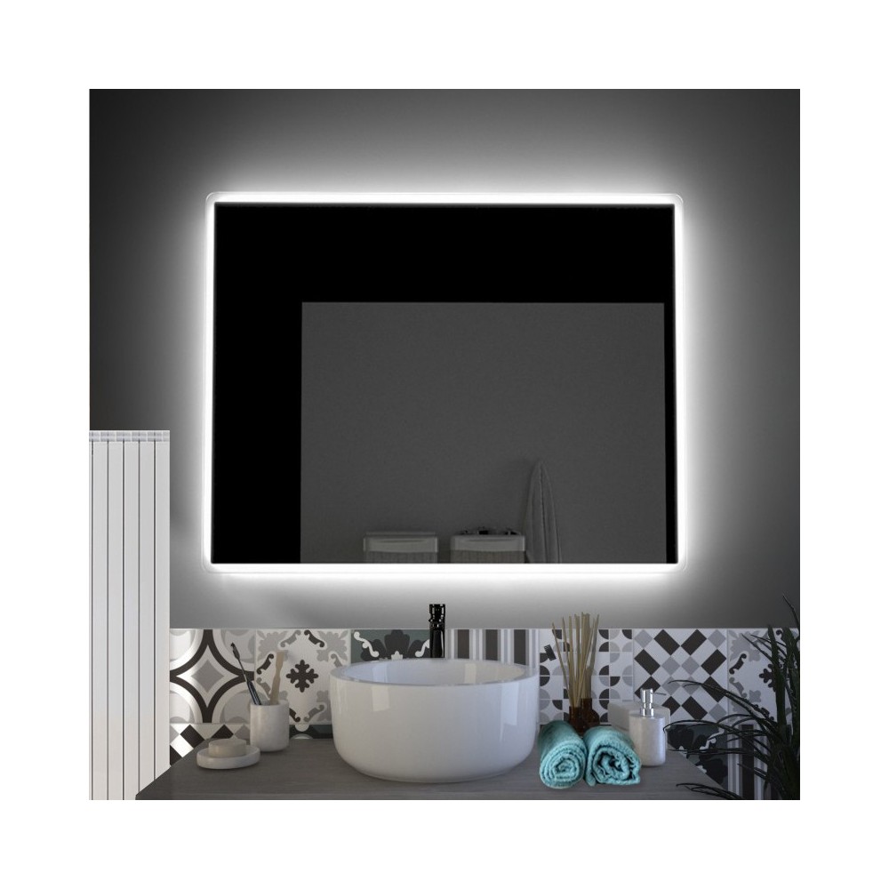 Hester - Specchio bagno con cornice luminosa