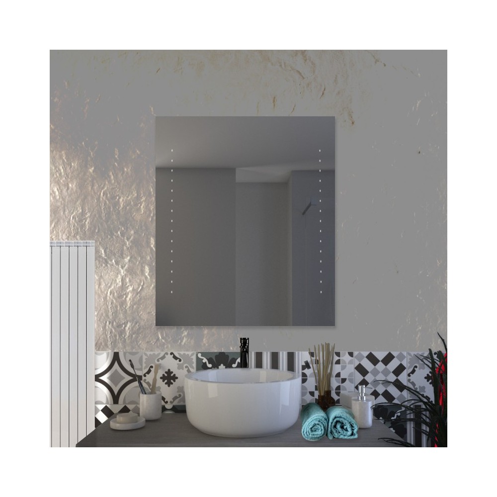 Woolly - Miroir de salle de bain éclairé par LED
