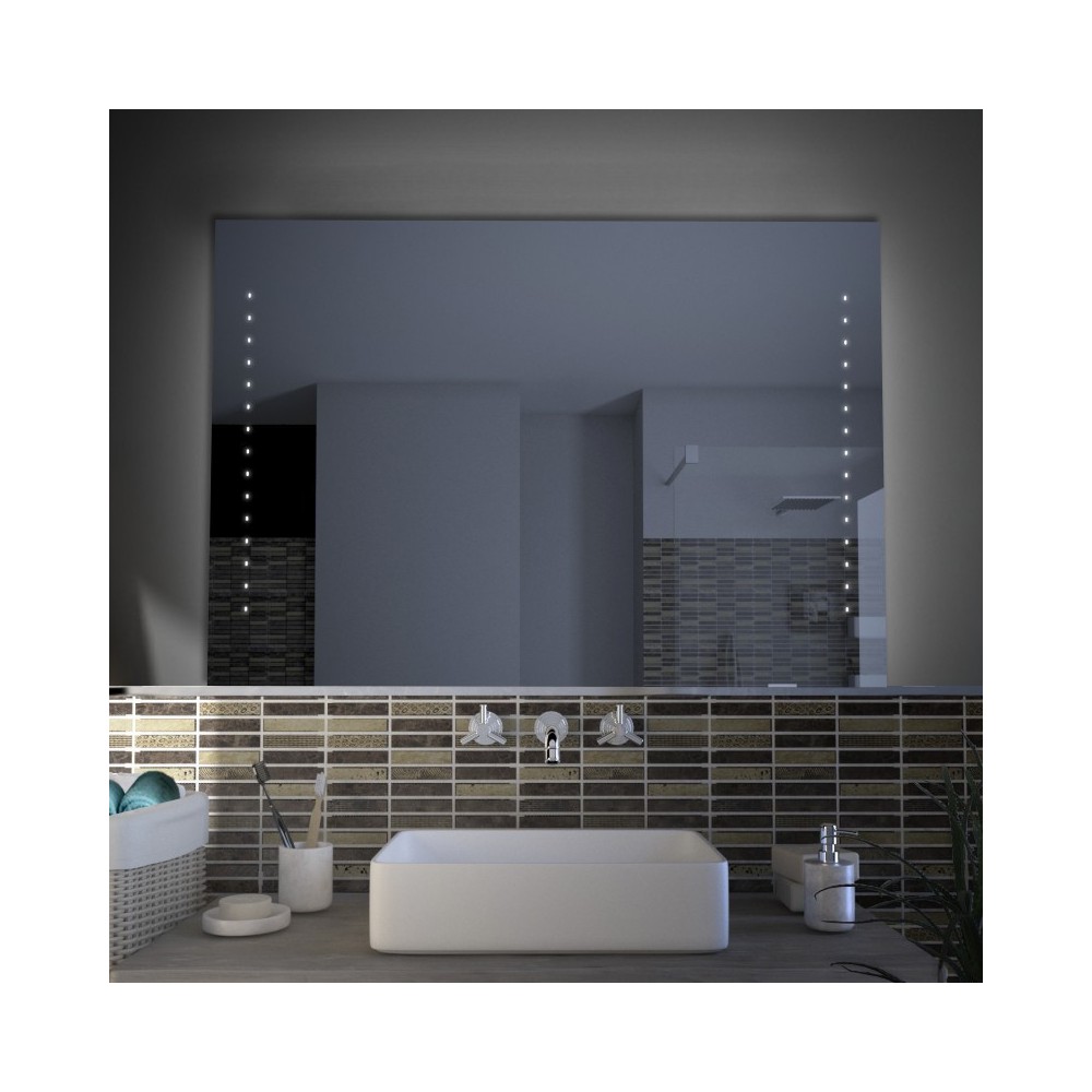 Woolly - Miroir de salle de bain avec lumière LED intégrée