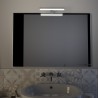 Naviom - Specchio da bagno rettangolare reversibile con lampada led ed interruttore touch