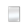 Rex - Specchio da bagno rettangolare reversibile con telaio perimetrale nero o bianco