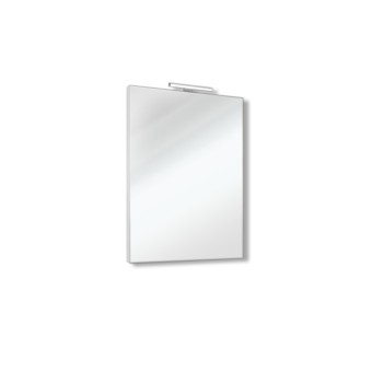 Innovo - Specchio bagno rettangolare reversibile telaio perimetrale e lampada led